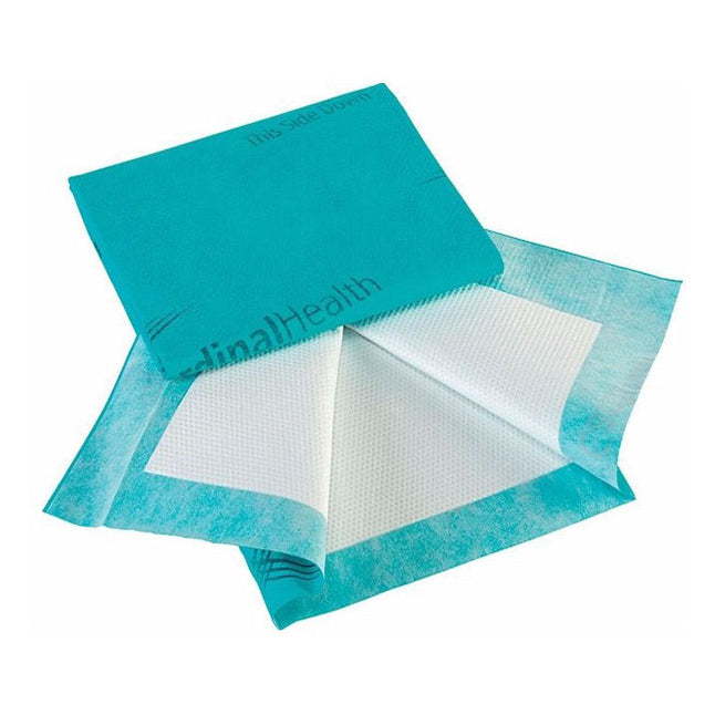 CS/9 (10/PKG) UNDERPAD 18"X24" PREMIUM W/ MAXIMUM ABSORBENCY CORE & AIR-PERMEABLE BACK-SHEET TEAL LA