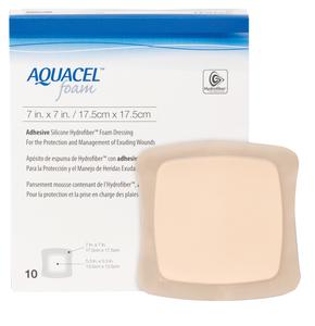 BX/10 AQUACEL FOAM ADHESIVE DRESSING, STERILE 17.5CM X 17.5CM More info...