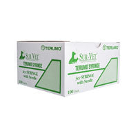 BX/100 SUR-VET HYPODERMIC SYRINGE 3CC W/ 3/4" ODSEC 22GA THIN WALL NEEDLE