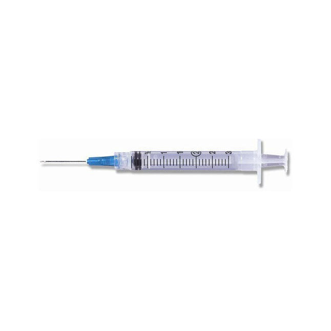BX100 TERUMO LUER LOCK SYRINGE W/ NEEDLE, 23G X 1.5IN, 3CC