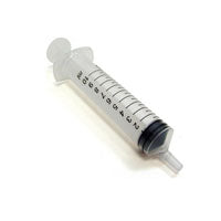 BX/50 HYPODERMIC SYRINGE 20CC ECCENTRIC TIP CLEAR BARREL BOLD MARKING TAMPER EVIDENT PEEL PACK