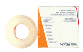 EA/1 DRUG SYRINGE LABEL BLANK WHITE ROLL OF 762