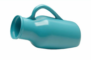 EA/1 URINAL MALE PLASTIC W/ HANDLE 1 1/4QT BLUE GRADUATED AUTOCLAVEABLE