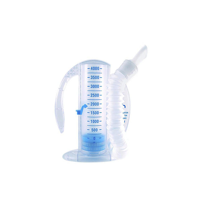 EA/1 AIRLIFE VOLUMETRIC INCENTIVE SPIROMETER W/ ONE-WAY VALVE 2500ML FLEXIBLE TUBING W/ MOUTHPIECE H