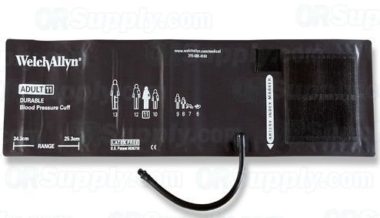 EA/1 BLOOD PRESSURE CUFF ADULT ONE TUBE NYLON VELCRO TRI-PURPOSE CONNECTOR FOR HANDHELD ANEROID LATE